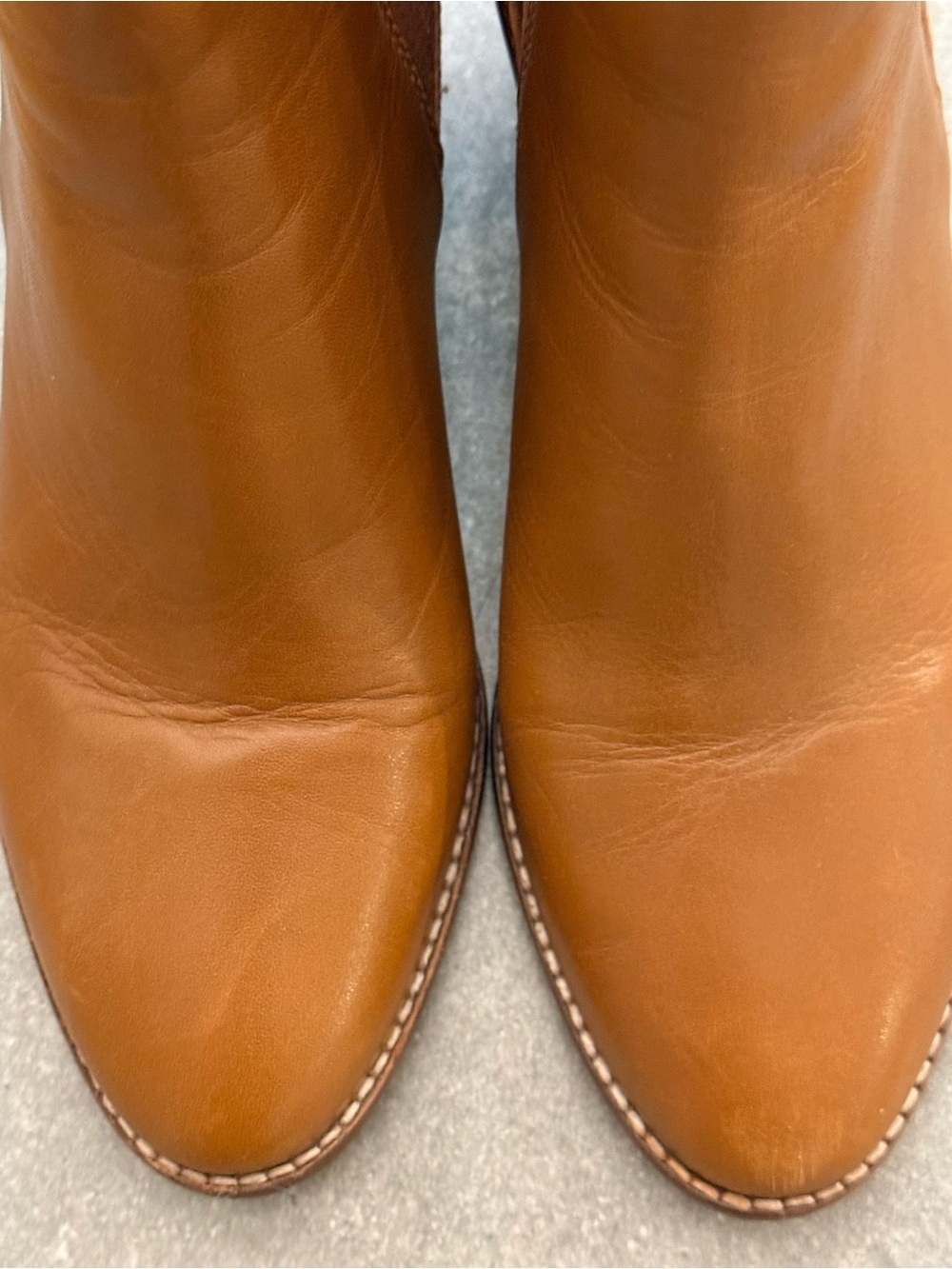 Madewell The Regan Boot English Saddle Brown Leather Ankle Boots 9.5 - Picture 9 of 14